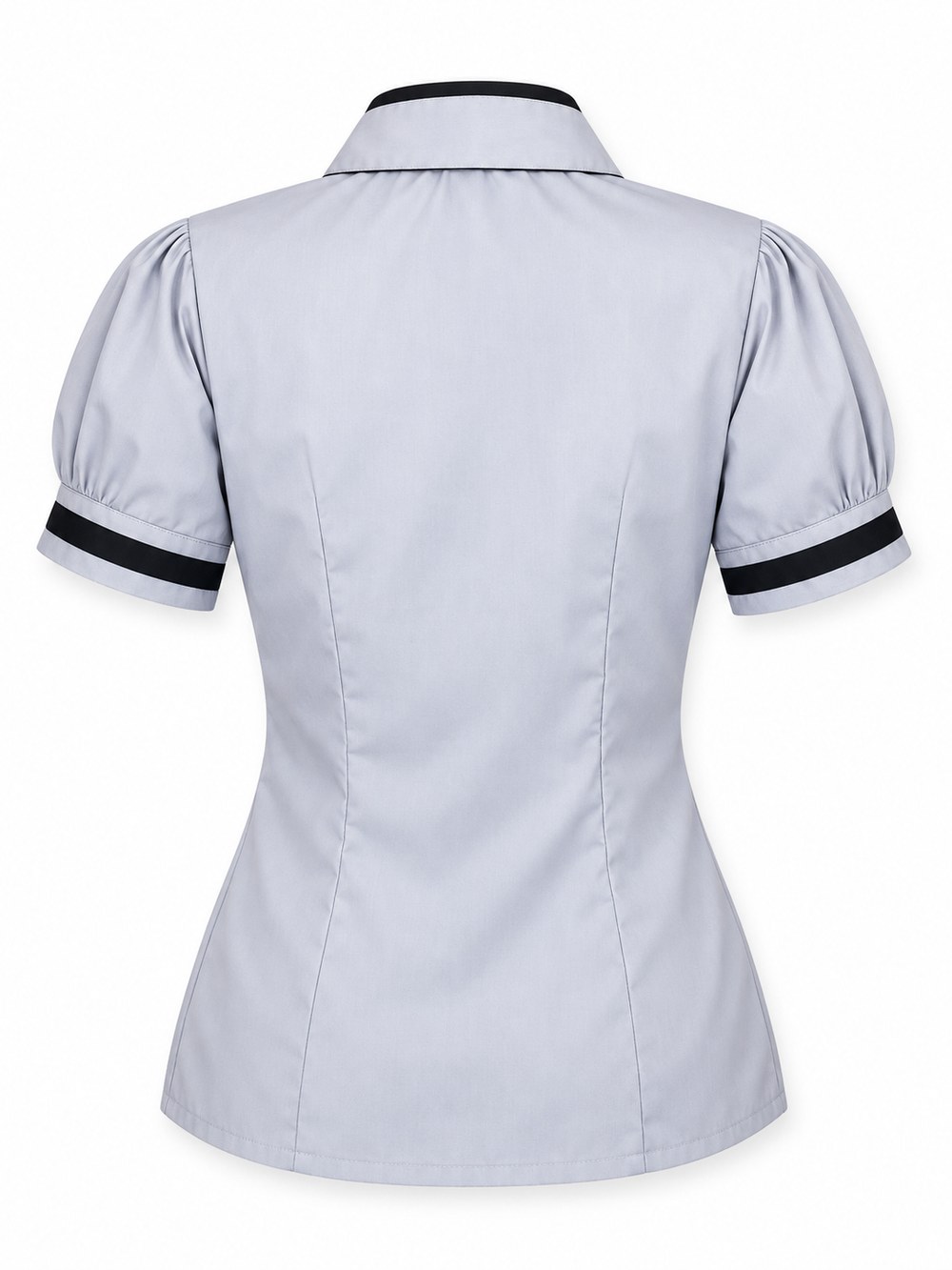 Costas da camisa — Recortes que dão o caimento ajustado.